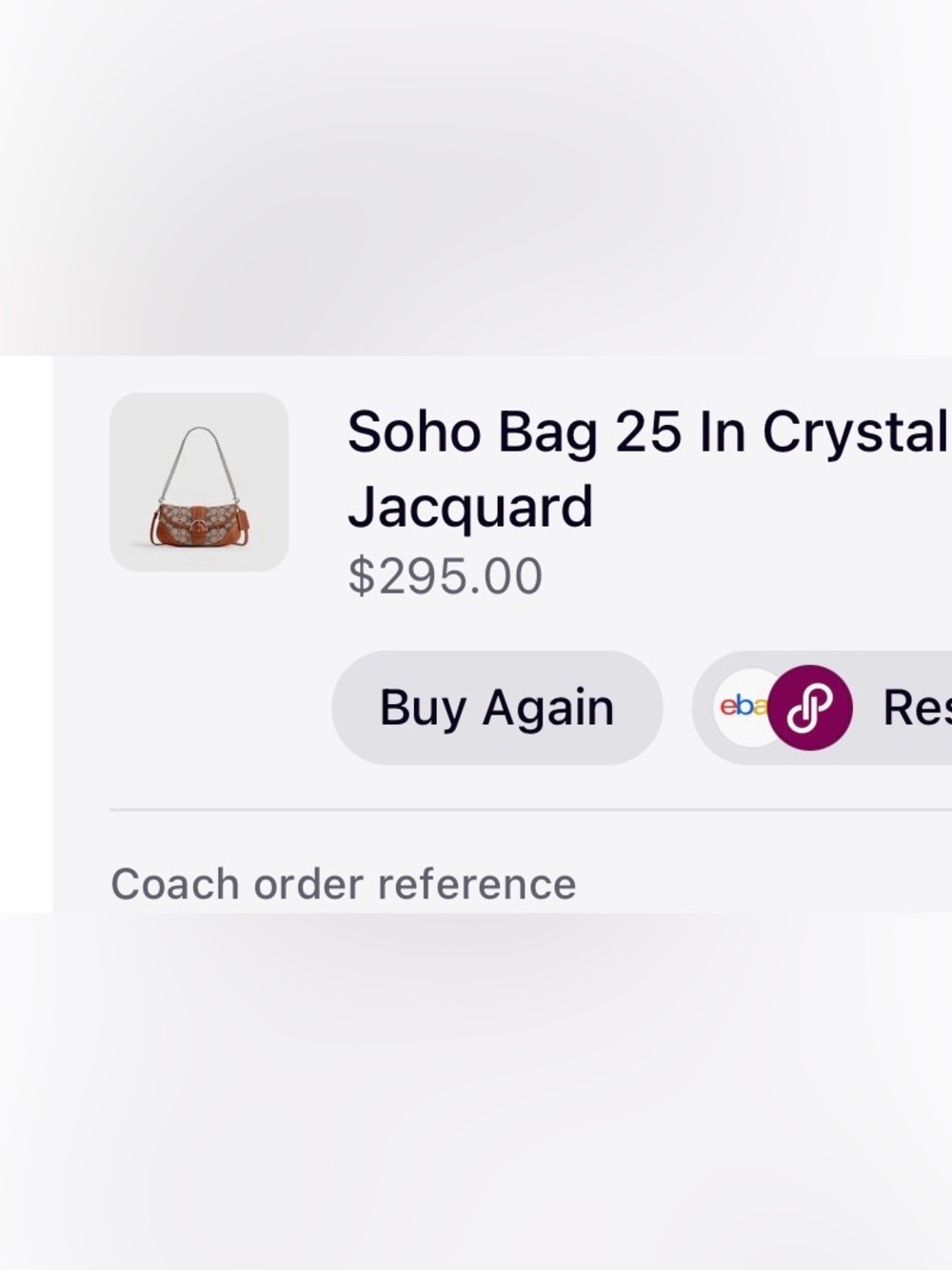 Coach soho bag 25 in crystal jacquard - Picture 4 of 5